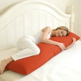 thumbnail image 6 of Soft Brushed Microfiber Body Pillowcase, Brunt Orange 2-Piece, 20x54 Inch, Envelope Closure, 6 of 7