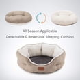 thumbnail image 4 of Cama para Perros pequeños Bedsure, lavable, redonda, Antideslizante, Camello, 20 pulgadas, 4 of 5