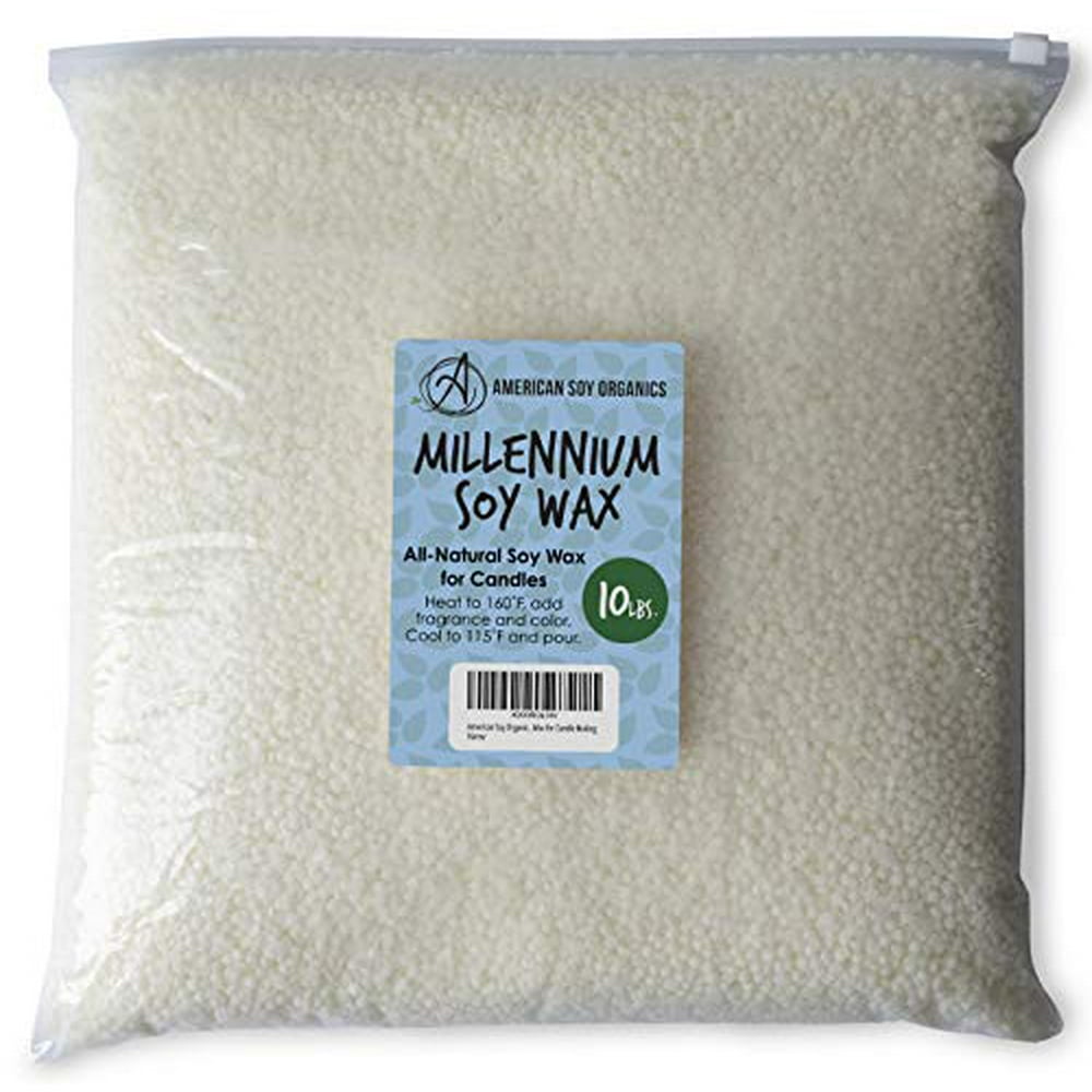 American Soy Organics Millennium Wax 10 lb Bag of Natural Soy Wax for