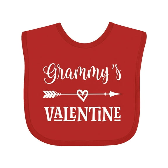 Inktastic Grammy Valentine Grandchild Boys or Girls Baby Bib