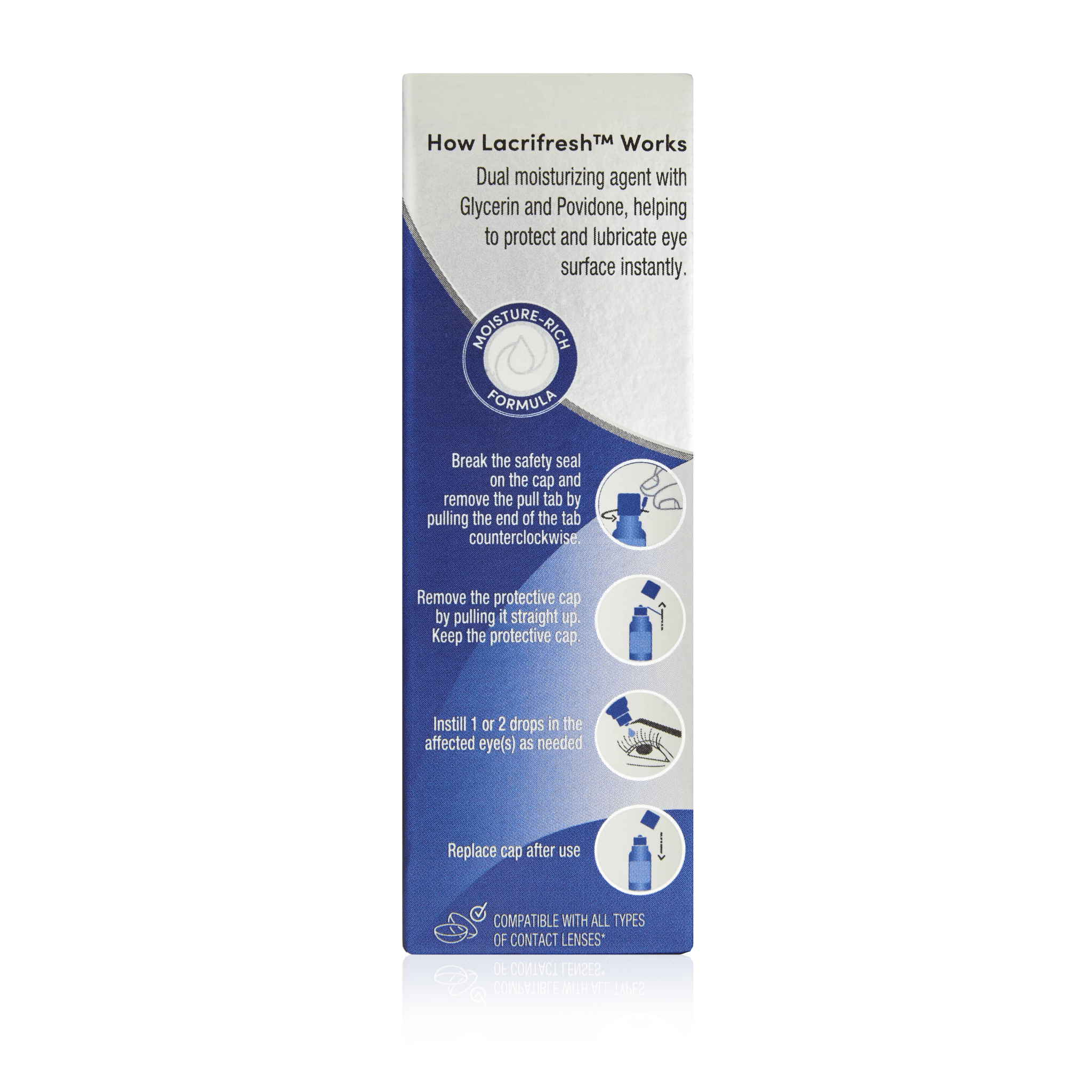 (3 pack) Lacrifresh HydraMax Preservative-Free Lubricant Eye Drops for Dry Eye Relief