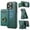 Green, variant on For iPhone 16 Pro Max 16Plus 16Pro Phone Case Wallet Case with Card Holder Magnetic For iPhone 16 Pro Max Leather Phone Cases