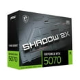 thumbnail image 4 of MSI GeForce RTX 5070 12G SHADOW 2X Carte Graphique OC, 12 Go GDDR7, DPx3, HDMI1, DLSS 4, 4 of 12