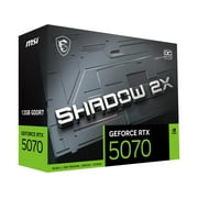 MSI GeForce RTX 5070 12G SHADOW 2X OC Graphics Card, 12GB GDDR7, DPx3, HDMIx1, DLSS 4