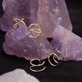 thumbnail image 4 of Falso Helix Ear Cuff Pendiente de cartílago Sin perforación Simple Criss Cross Líneas dobles Ajustable Minimalista Mujeres Hombres Clip adorno Regalos del día de San Valentín, 4 of 4