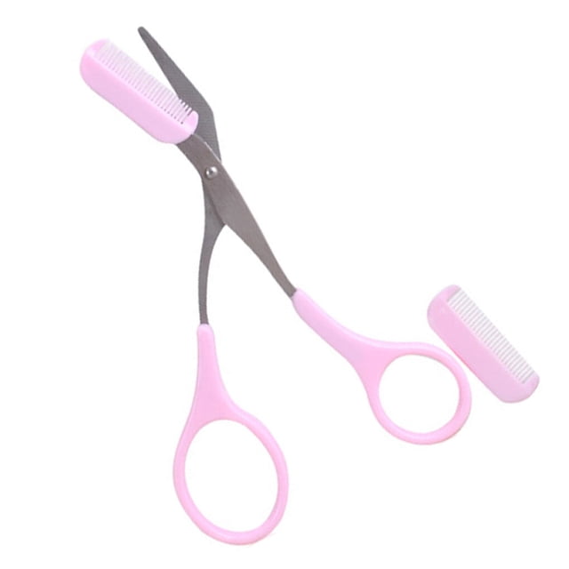Guardoinrt Eyebrow Trimmer Scissors Comb Eyebrow Scissors Comb Women Girl Eyelash Removal Tools