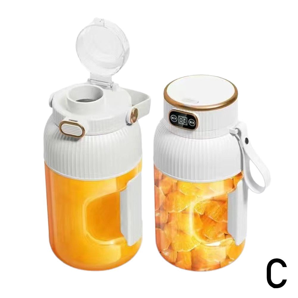Portable Juicer: Powerful, Large Capacity 1200ml, Ten Leaf Juicer with Smart Control Display and Rechargeable via USB