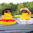 thumbnail image 6 of Car Dashboard Decorations Rubber Duck Car Ornaments With Cool Accessories Mini S, 6 of 6