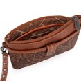 thumbnail image 3 of Wrangler Clutch Wristlet Purse Western Crossbody Bags for Women, Tooling-Brown, 3 of 6