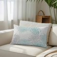 thumbnail image 3 of Aqua White Queen Size Pillow Cover, Pillowcase Protectors with Zipper, Breathable Decorative Throw Pillow Case Cover, Abstract Grey Chrysanthemum Flower Floral Pillow Shams for Couch Sofa 20x30Inch, 3 of 8