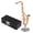 8.5cm metal mouth on, variant on AOOOWER Mini Musical Instrument Miniature Dollhouse Model Mini Alto Saxophone Model
