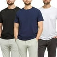 thumbnail image 4 of Fishers Finery Men's Soft Cotton Modal Crew Neck Pocket Tee (Multi, M, 3 Pack), 4 of 5