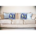 thumbnail image 3 of Betsy Drake Interiors Aqua Oysters Large Indoor/Outdoor Pillow 18x18, 3 of 3