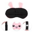 thumbnail image 3 of Unique Bargains 1 Pc Portable Cartoon Rabbit Eye Mask for Home Pink Fleece, 3 of 4