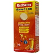 Redoxon Orange Flavored Vitamin C Effervescent Tablets 20 Each - (Pack of 4)