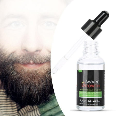 Yosoo Moustache Enhancer,30ml Men Beard Growth Oil Natural Accelerate Moustache Enhancer Facial Hair Growth Liquid,Facial