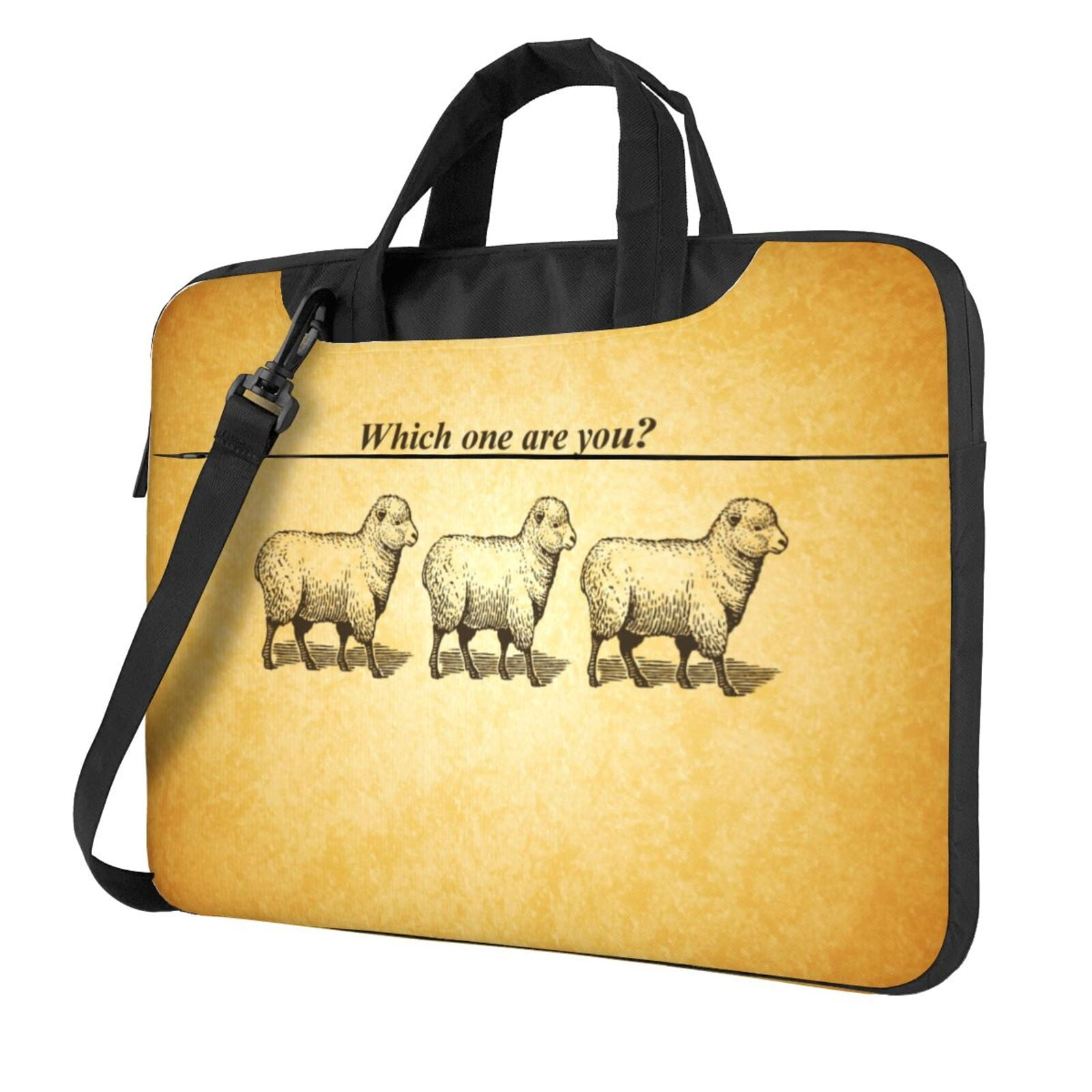 Funny Tagline Laptop Bag, 14 inch Laptop or Tablet, Business Casual