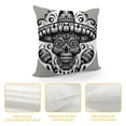 thumbnail image 4 of Orinice Linen Throw Pillow Cover Fiesta Mexican Sugar Skull Raster Skeleton Black Calavera Chili Home Decor Pillowcase Cushion Cover for Sofa Couch Bed  White, 4 of 5