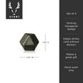 thumbnail image 3 of Viski Glacier Rocks Hexagonal Basalt Whiskey Stones, Whiskey Rocks Set of 4, 3 of 5