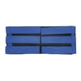thumbnail image 1 of Reposapiés para silla de ruedas, antideslizante, ajustable, correa de sujeción para piernas, cinturón de seguridad (tamaño medio azul), 1 of 8