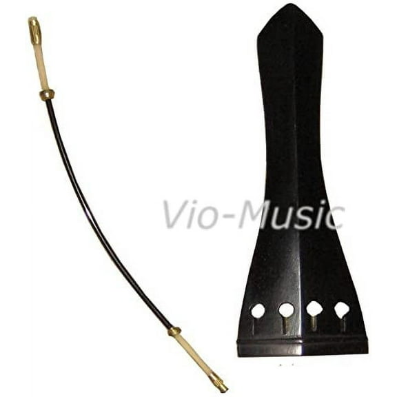Violin Tailpiece, Ebony, and One Free Tail Gut. Full Size, 4/4