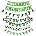 thumbnail image 2 of Pancarta de fútbol para decoración de fiesta de cumpleaños, banderín de fútbol, suministros de fiesta, 2 of 5