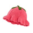 thumbnail image 4 of Wide Brim Sun Hats Cute Styling Handmade Food Knitted Wool Fisherman'S Hat, 4 of 4