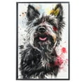 thumbnail image 2 of Skye Terrier Dog Canvas Wall Art Prints,Watercolor Dog Art Canvas Painting Poster,Pet Canvas Painting Puppy Artwork 8x12 inches, 2 of 6