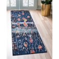 thumbnail image 1 of Unique Loom 3148467 2 Pi. 2 Po. x 6 Pi. à Flanc de Colline Morocco Runner Tapis&44; Bleu Marine, 1 of 1