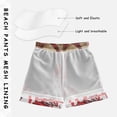 thumbnail image 3 of FORMRS Boys Swim Trunks Quick Dry Mesh Liner Boardshorts Sizes XS-XL, Red Lobster, 3 of 7