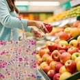 thumbnail image 2 of Spring Floral Reusable Tote Bag - Eco-Friendly & Spacious Foldable Grocery Bag, 2 of 6