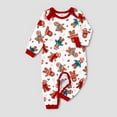 thumbnail image 4 of Conjuntos de pijamas a juego para toda la familia con estampado de hombrecito de jengibre y dibujos navideños (resistentes al fuego), 4 of 5
