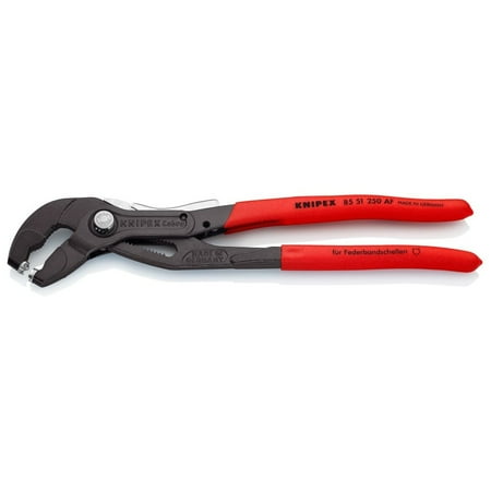 UPC: 0843221021894 | KNIPEX Tools 8551250AF 10 Inch Hose Clamp Pliers With Locking Device