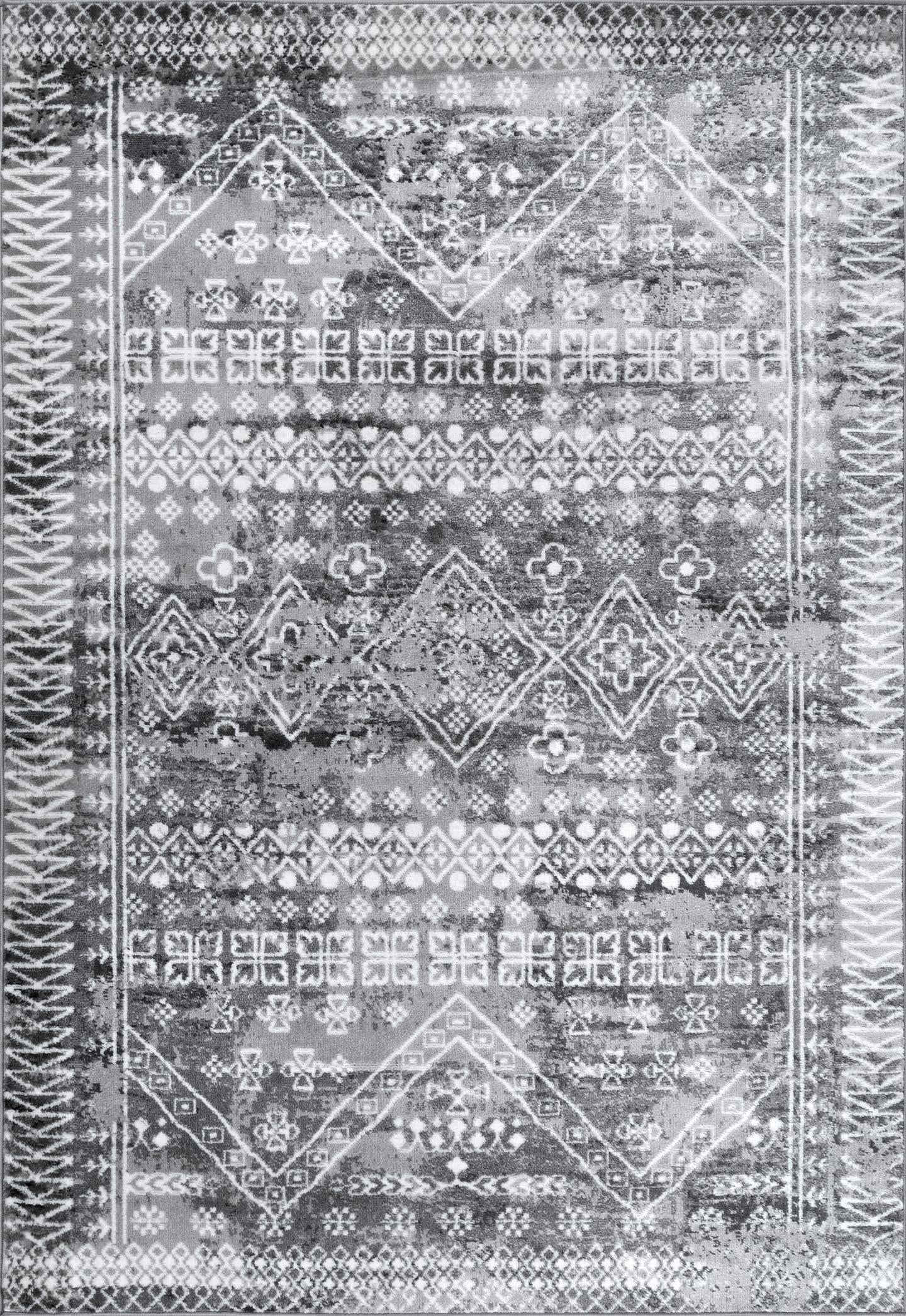 nuLOOM Frances Moroccan Area Rug, 4' x 6', Gray