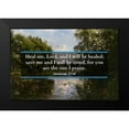 thumbnail image 2 of ArtsyQuotes 14x11 Black Modern Framed Museum Art Print Titled - Bible Verse Quote Jeremiah 17:14, Peder Mork Monsted - Hellebaek, 2 of 5