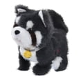 thumbnail image 2 of Juguete de peluche de perro eléctrico que camina, que habla, canta y brilla. Gris, 2 of 9