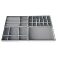 thumbnail image 2 of Organizador de Bandejas de Joyería Salvador 4 piezas Inserción de Cajones Gris, 2 of 2