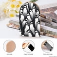 thumbnail image 4 of Black And White Penguin Wood Book Ends for Shelves Non-Skid Book Holders Heavy Duty Book Stand Support for Books and Movies, 4 of 8