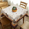 thumbnail image 2 of Fall Thanksgiving Tablecloth Waterproof Pumpkin Table Cloths for Autumn Harvest Indoor Outdoor Dining Room Decor-60 * 60" Square, 2 of 7