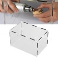 thumbnail image 1 of Enclosed Grinding Dust Box, Easy To Install Acrylic Table Polisher Dust Box Practical Rectangle Highly Transparent with 2 Holes for Household, 1 of 7