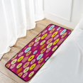 thumbnail image 7 of SKYSONIC 39x20 Inch Area Rug Floral Daisy Pattern Door Mat Washable Non-Slip Throw Floor Carpet, 7 of 7