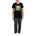 thumbnail image 4 of CafePress - Blue Barnwood Daisy Pajamas - Women's Short Sleeve Print T-Shirt and Pants Dark Cotton Pajama Set, 4 of 7