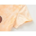 thumbnail image 4 of Beezizac Girls Pajamas Tie Dye Orange-Pink Avocado Cotton Tee & Pants Pjs Big Kids Size 14, 4 of 7