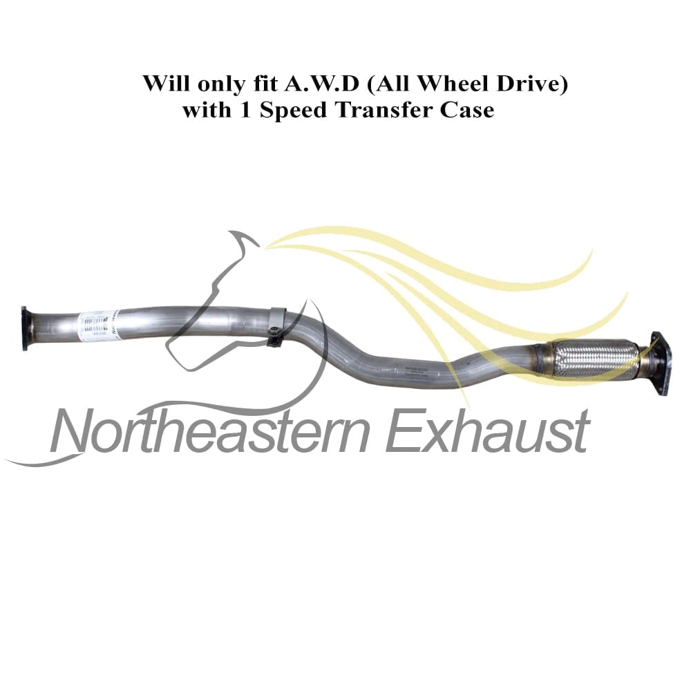 Northeastern Exhaust Front Pipe, Front Y-Pipe, Resonator & Muffler Kit Fits 2016-2018 Jeep Cherokee 3.2L - Direct Fit | Stainless Steel System | Includes Clamps & Gaskets