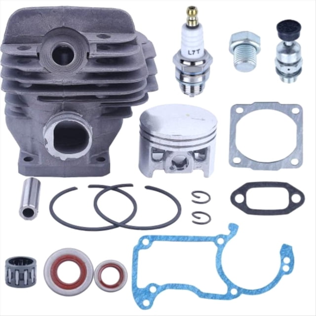 Kit de Cilindro y Pistón de Gran Diámetro de 44,7 mm 11210201217 para Juntas de Motosierra para MS260 026 026PRO, Piezas para Herramientas Eléctricas de Jardín