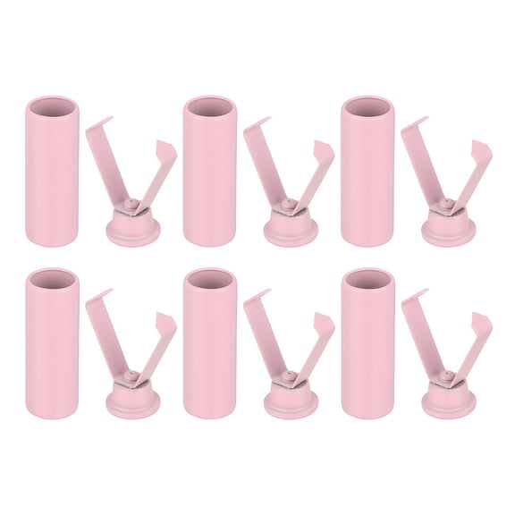 Uxcell 6Pack Shoelace Tips Alloy Shoelace Head, Rose Cylindrical Shoe Lace Ends Cords End Tip for Clothes