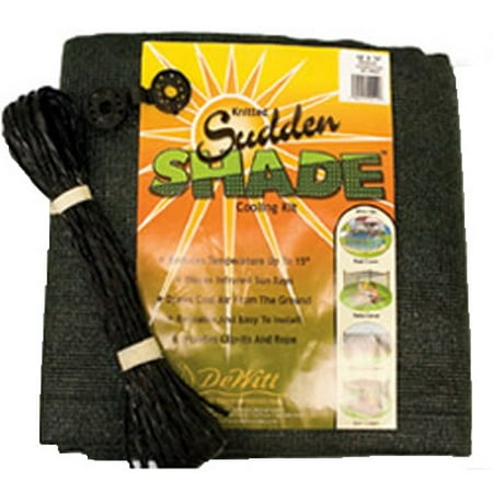 Sudden Shade Fabric, 12 X 12', Black, Dewitt, SSR12BLK