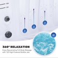 thumbnail image 3 of CO-Z 2-4 Person 6ft Inflatable Hot Tub Pool with Massage Jets and All Accessories Blue, 3 of 10