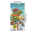 thumbnail image 3 of 6.66 x 2.99 Ft Christmas Door Cover – Santa Claus Gift Delivery Backdrop – Stretch Nylon Spandex Holiday Door Curtain for Front Door, Wall or Party Decoration, 3 of 4