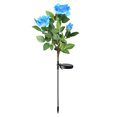 thumbnail image 1 of Lámpara de rosas con energía solar, jardín, patio, patio, luz solar de inducción de flores que brilla intensamente, azul Methold HA002365-05, 1 of 7